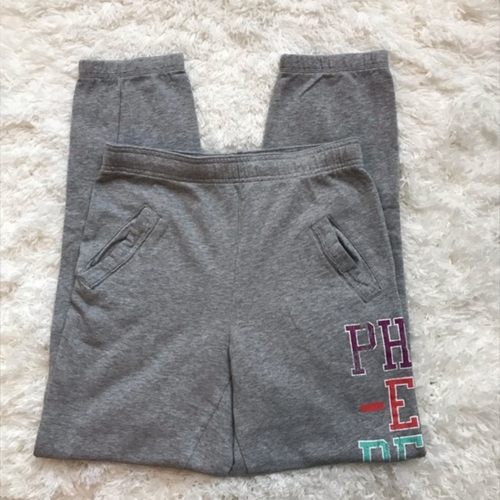 Mossimo Gray Graphic Sweat Pants Size Small, EUC